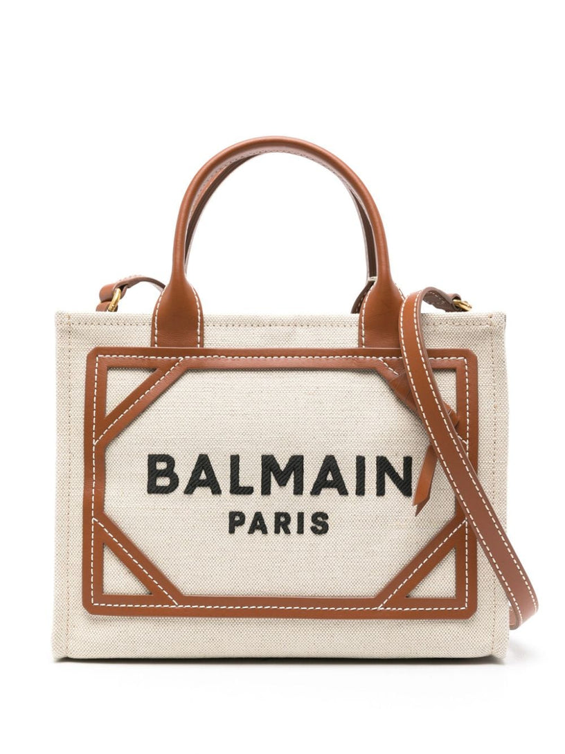 BALMAIN B-army small canvas shopping bag