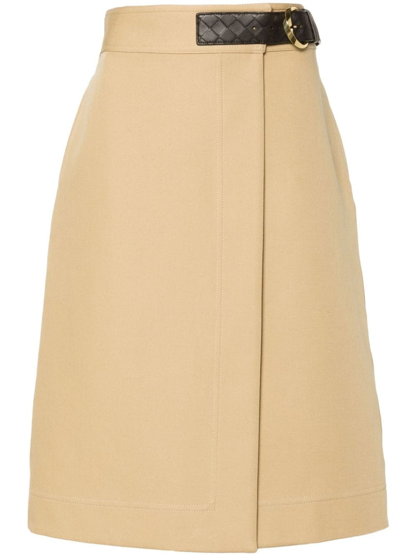 Skirt in double cotton canvas