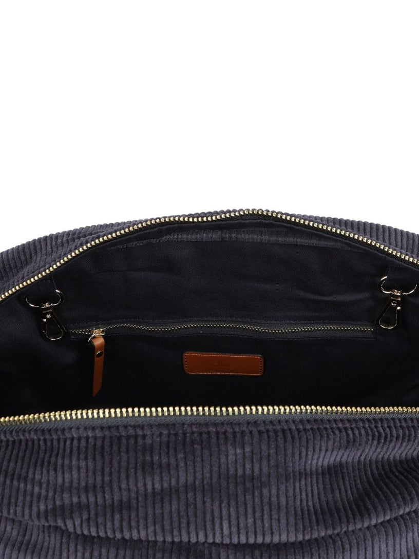 Logo-strap changing bag