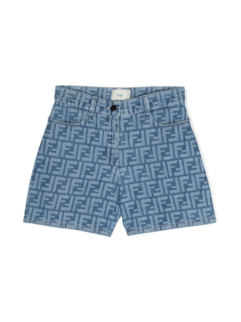 FENDI Kids Denim shorts