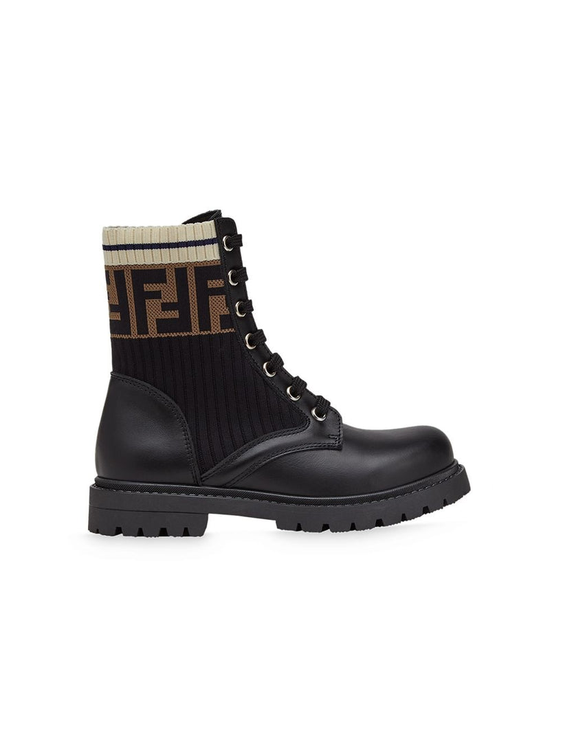 FENDI Kids Ff biker boots