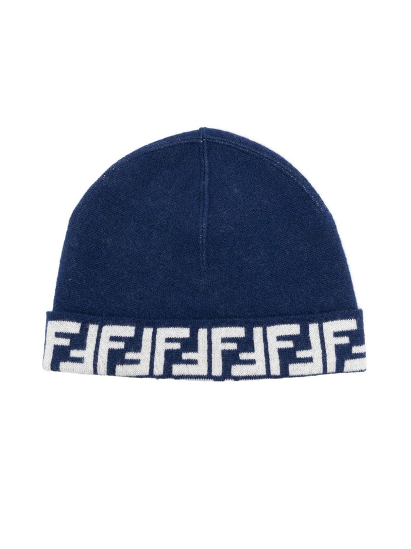 FENDI Kids Reversible knit hat