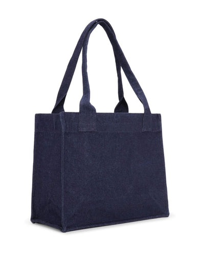 Denim shopping bag