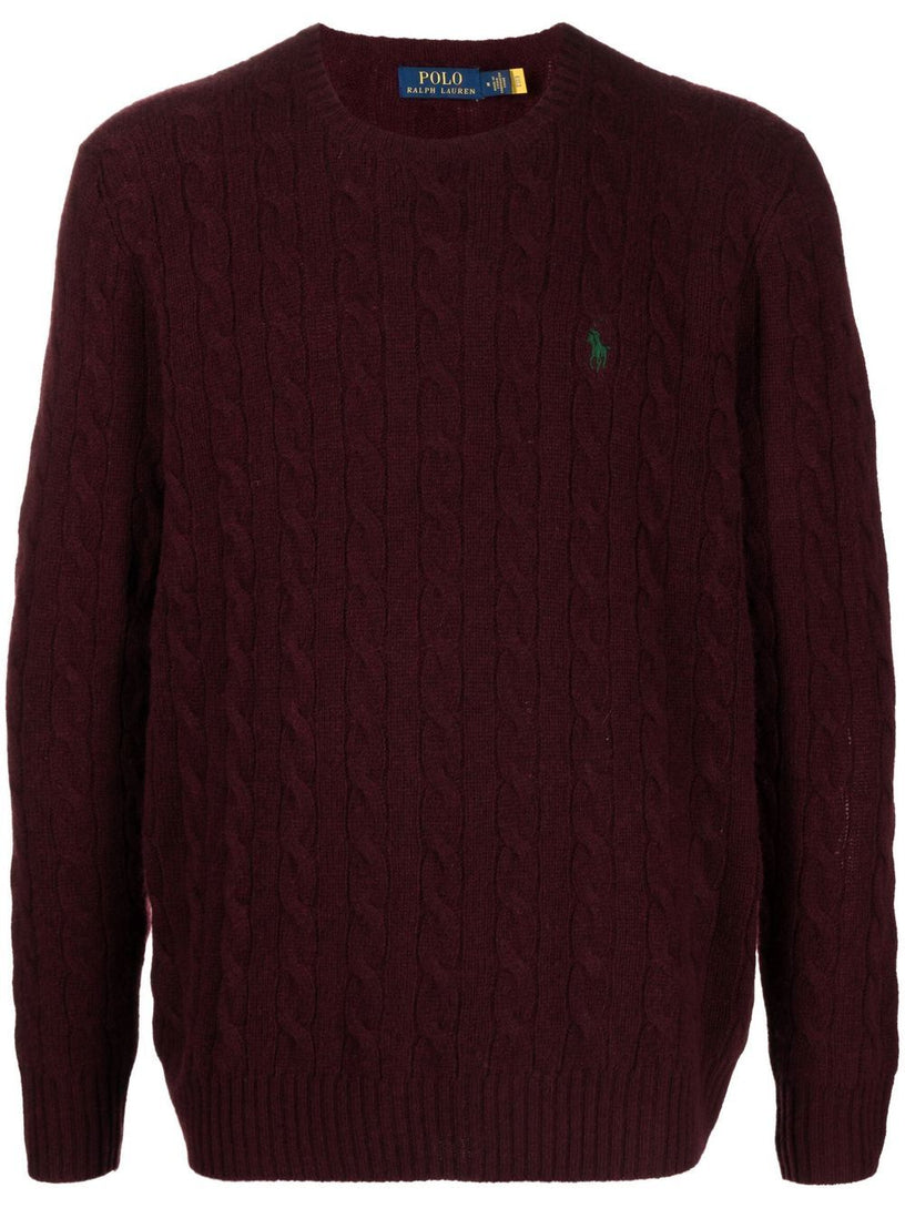 Cable wool and cashmere sweater