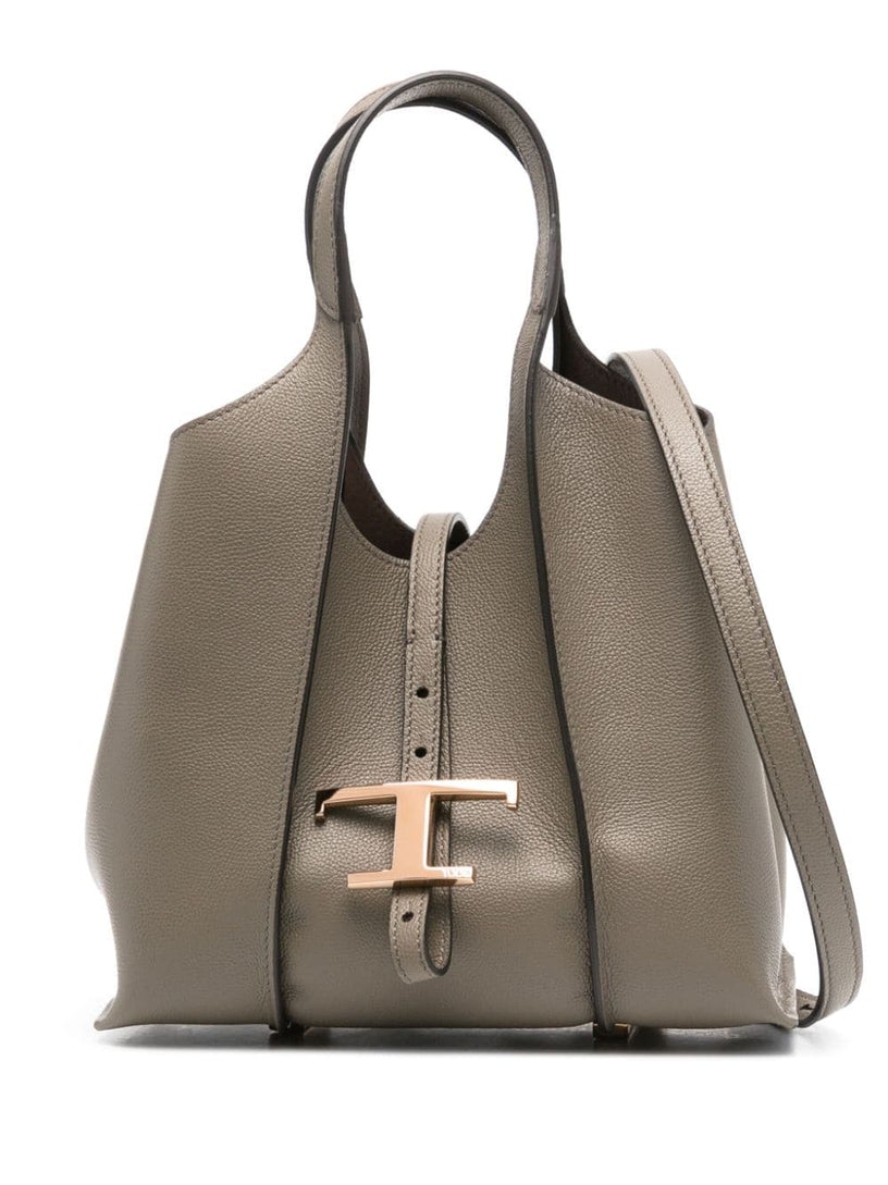 Tod's T timeless mini shopping bag in leather