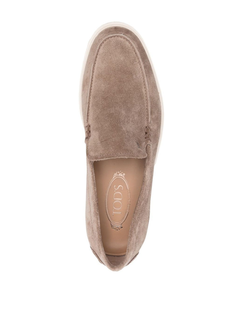 Suede slipper loafer