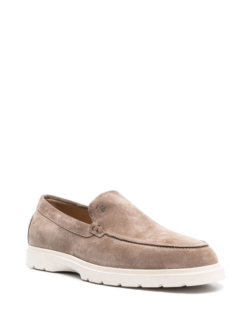 Suede slipper loafer