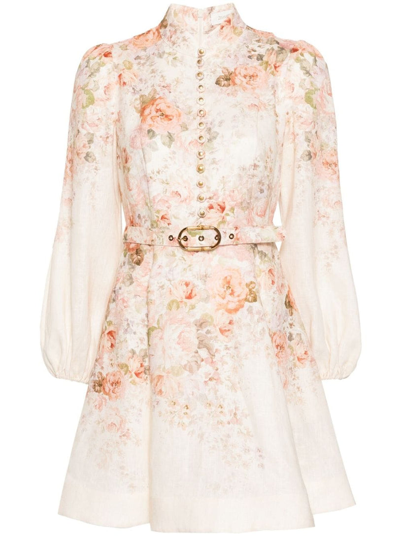 ZIMMERMANN Illustration mini dress