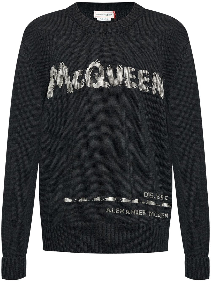 Pullover Girocollo McQueen Graffiti