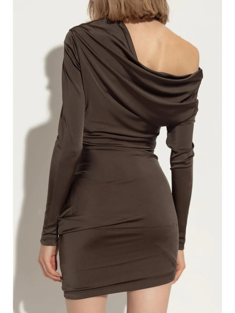 Asymmetric minidress