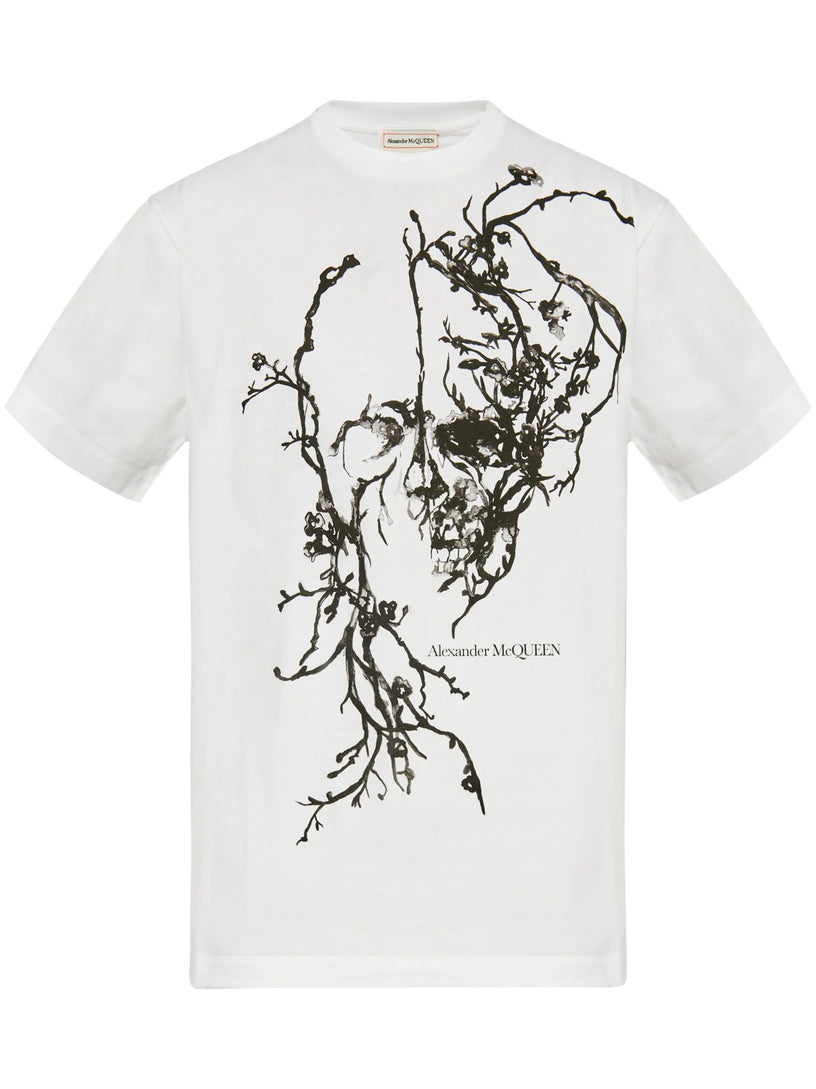 Alexander McQueen Blossom skull oversized t-shirt