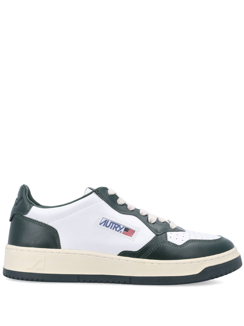 Medalist low sneakers in white and mountain leather