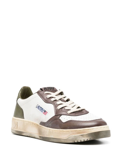 Super vintage low leather sneakers