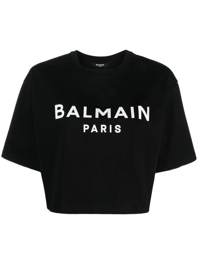 T-shirt with balmain logo