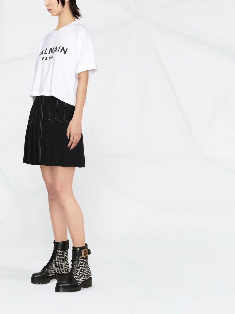 T-shirt with balmain logo