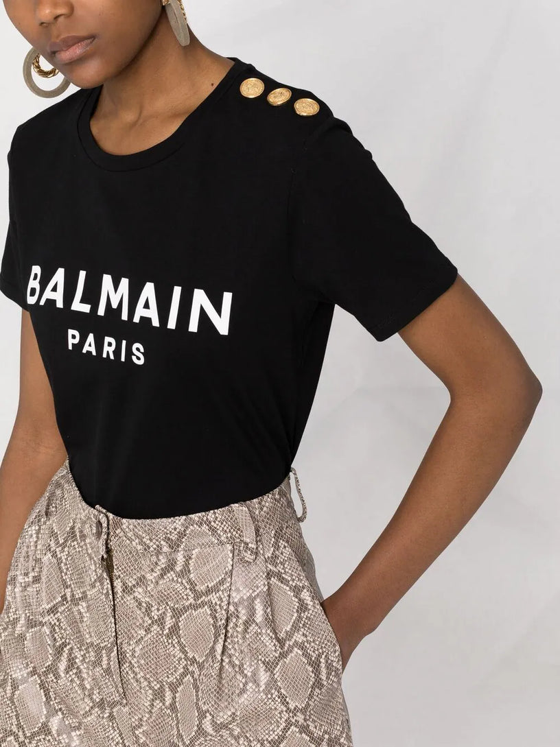 T-shirt with Balmain Logo