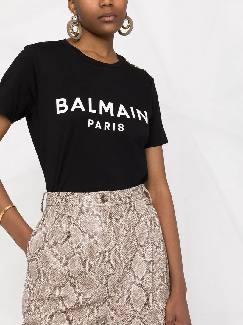 T-shirt with Balmain Logo