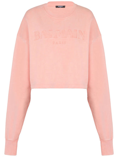 Sweatshirt with Vintage Balmain embroidery