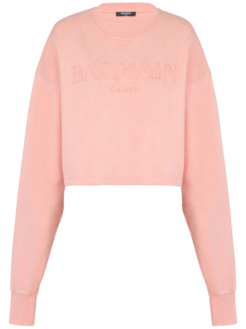 BALMAIN Sweatshirt with vintage balmain embroidery