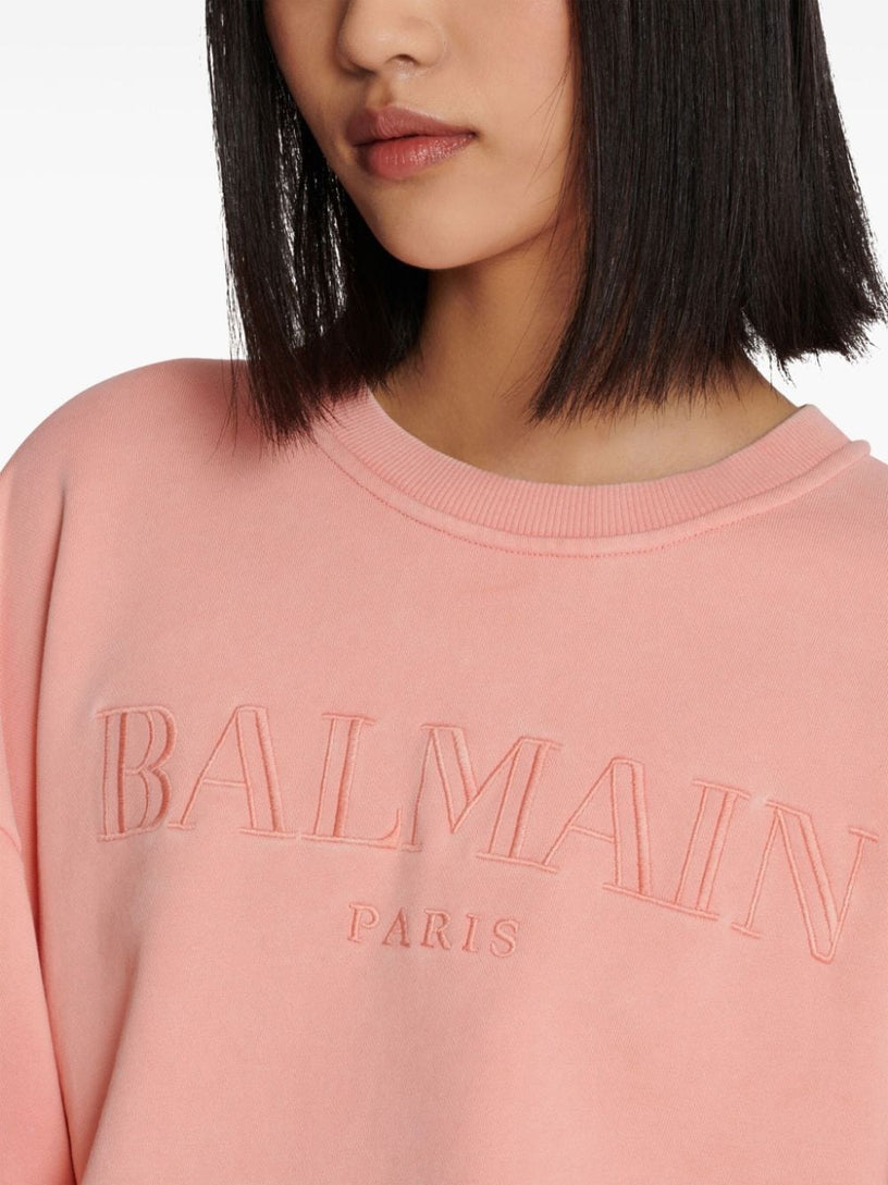 Sweatshirt with Vintage Balmain embroidery