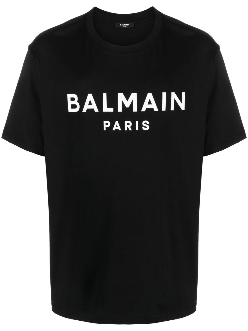 Short-sleeved T-shirt with Balmain Paris print