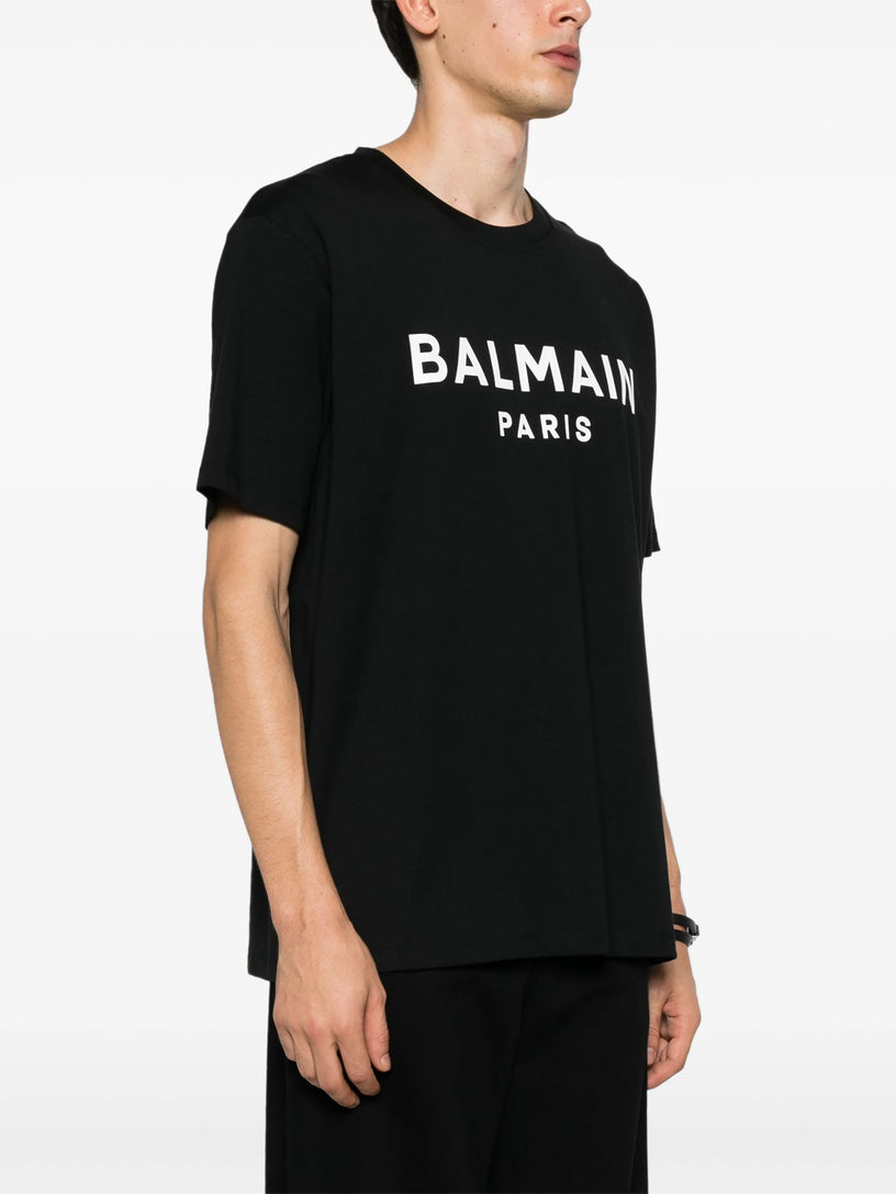 Short-sleeved T-shirt with Balmain Paris print