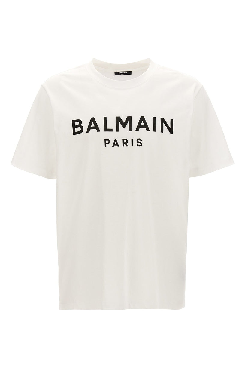 Short-sleeved T-shirt with Balmain Paris print