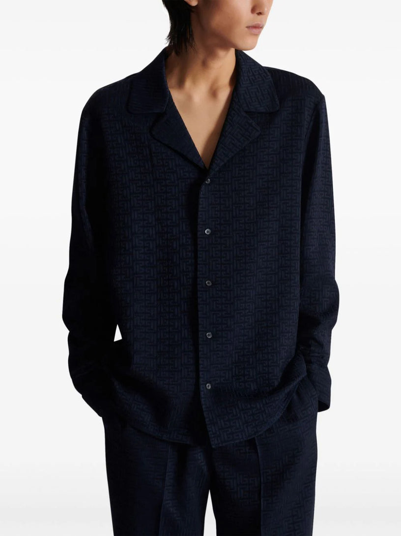 PB Labyrinth jacquard pyjama shirt