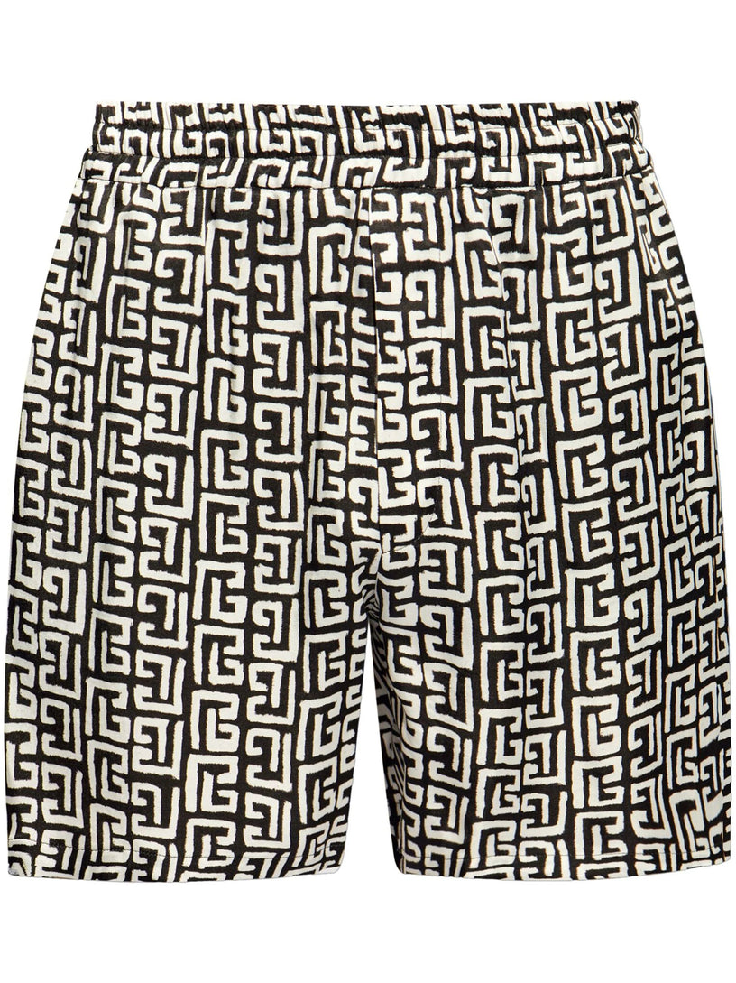 BALMAIN Shorts with monogram