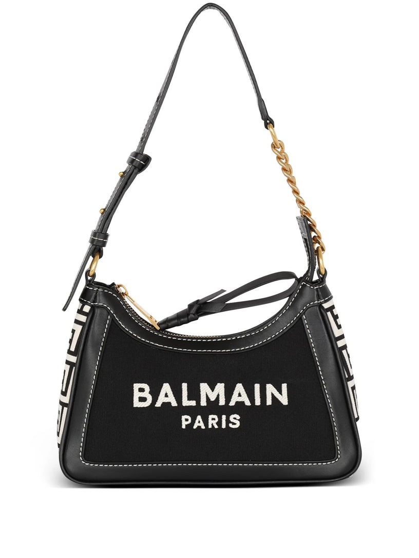 BALMAIN B-army canvas handbag