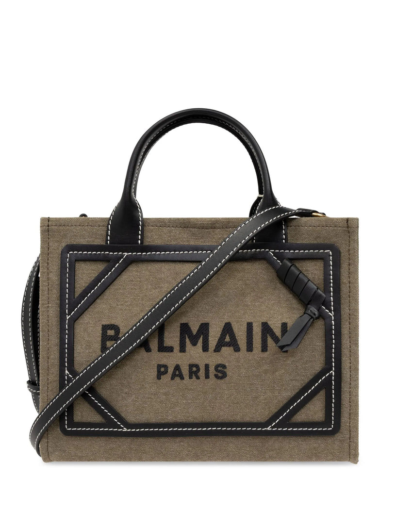 BALMAIN Small b-army tote bag with front embroidered logo