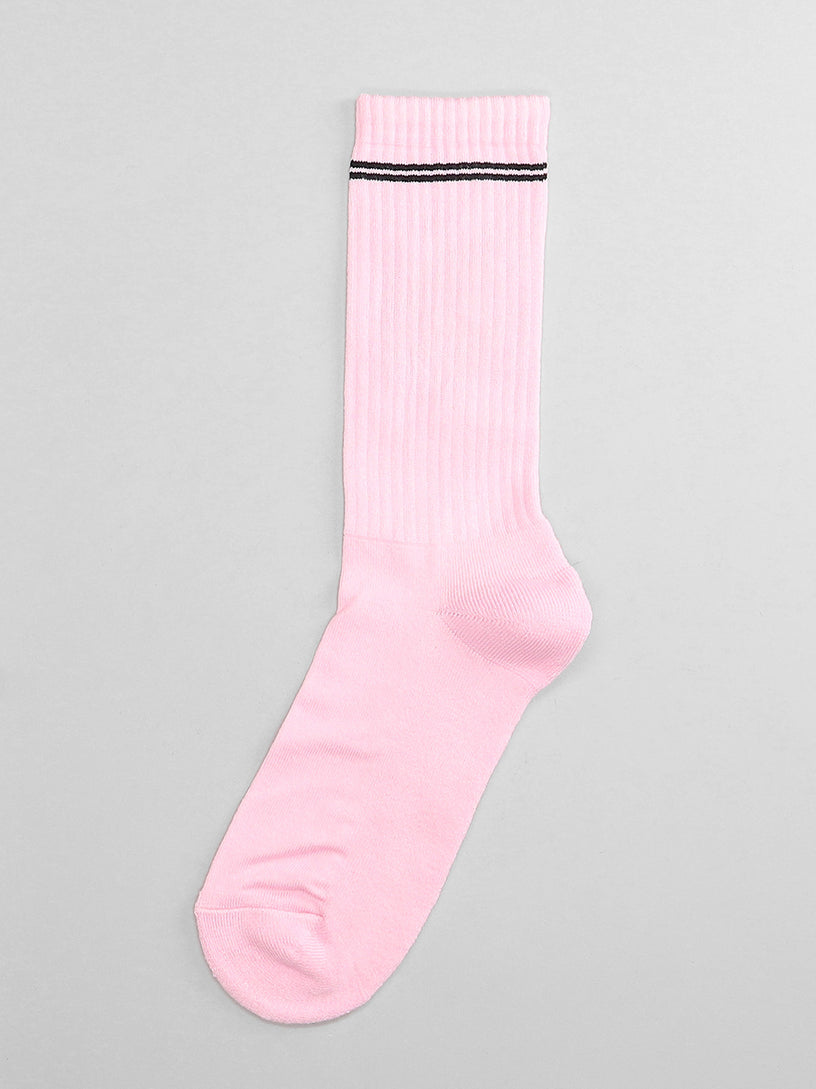 Socks with jacquard logo