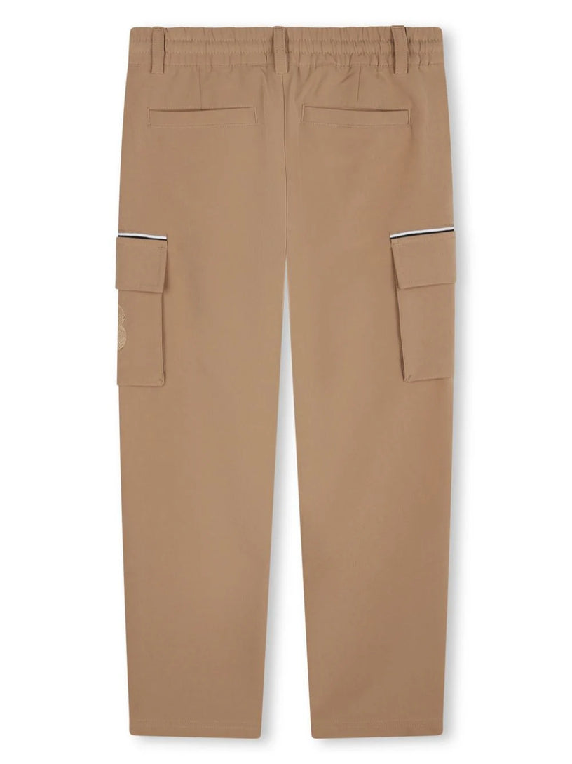 Straight trousers with application