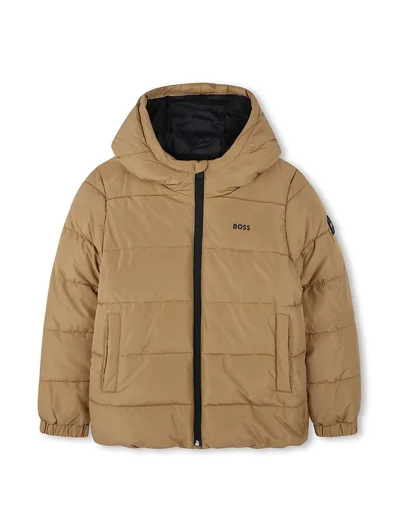 Boss Kids Down jacket with logo