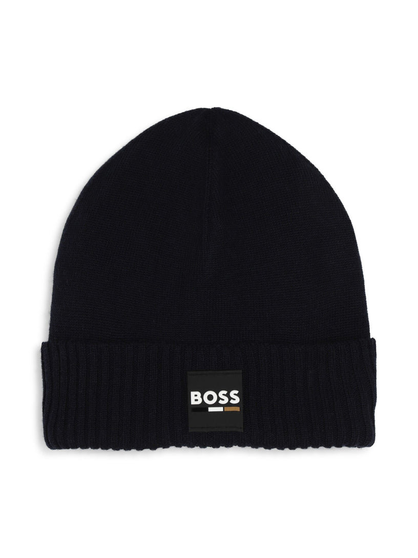 Boss Kids Beanie with logo application