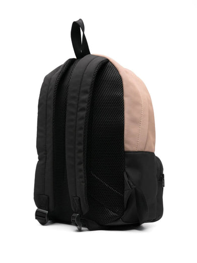 Two-tone backpack with logo