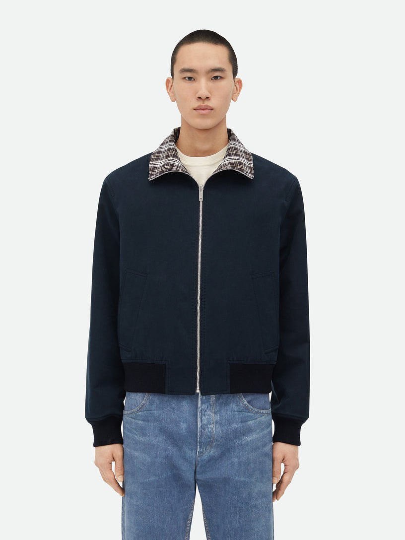 Checked cotton jacket