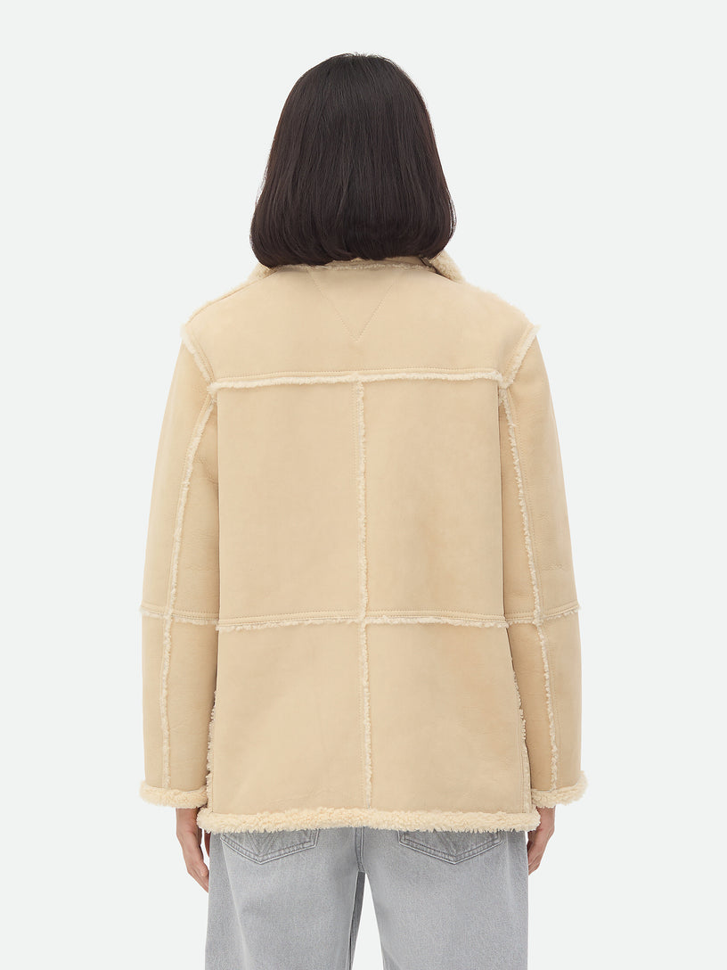 Suede shearling jacket