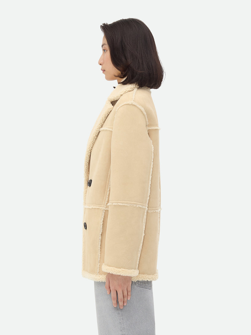 Suede shearling jacket