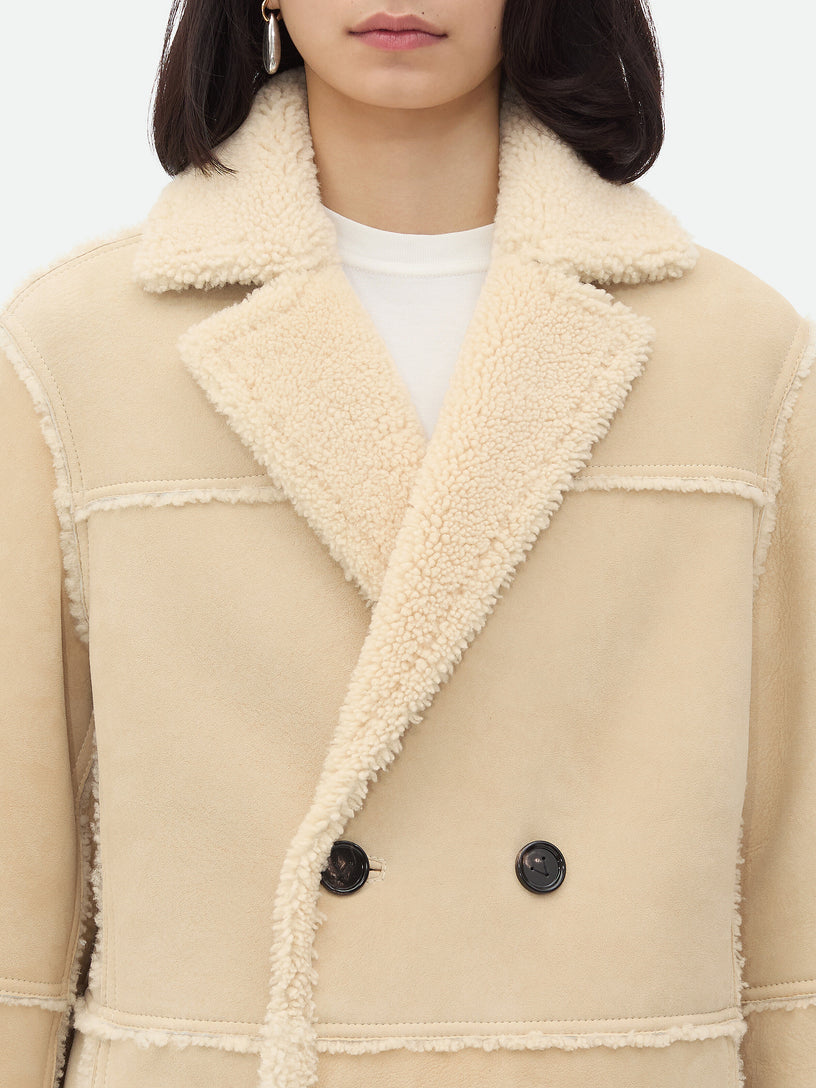 Suede shearling jacket