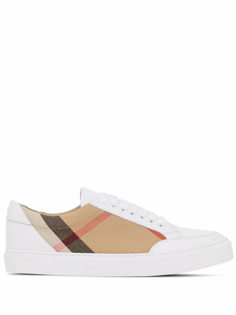 Burberry Leather sneaker with house check motif