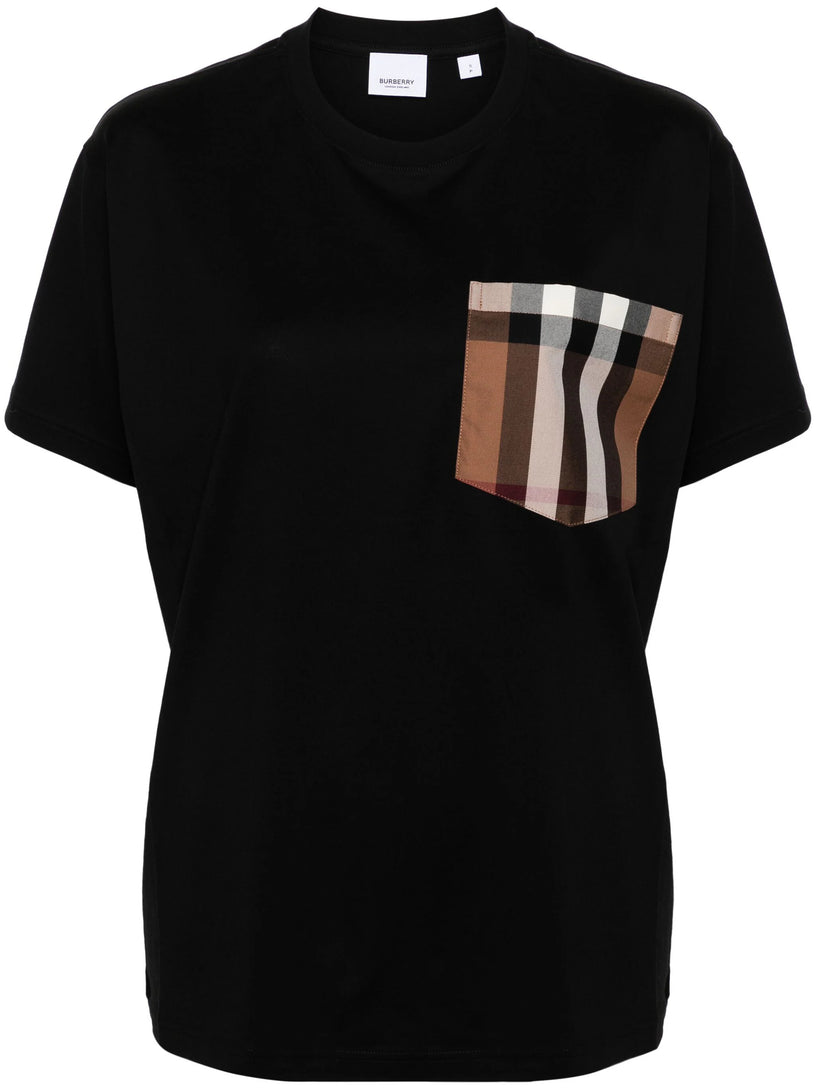 Burberry Cotton t-shirt with check pocket