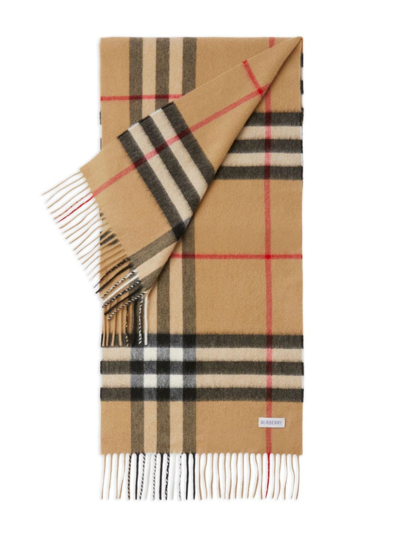 Burberry Check cashmere scarf