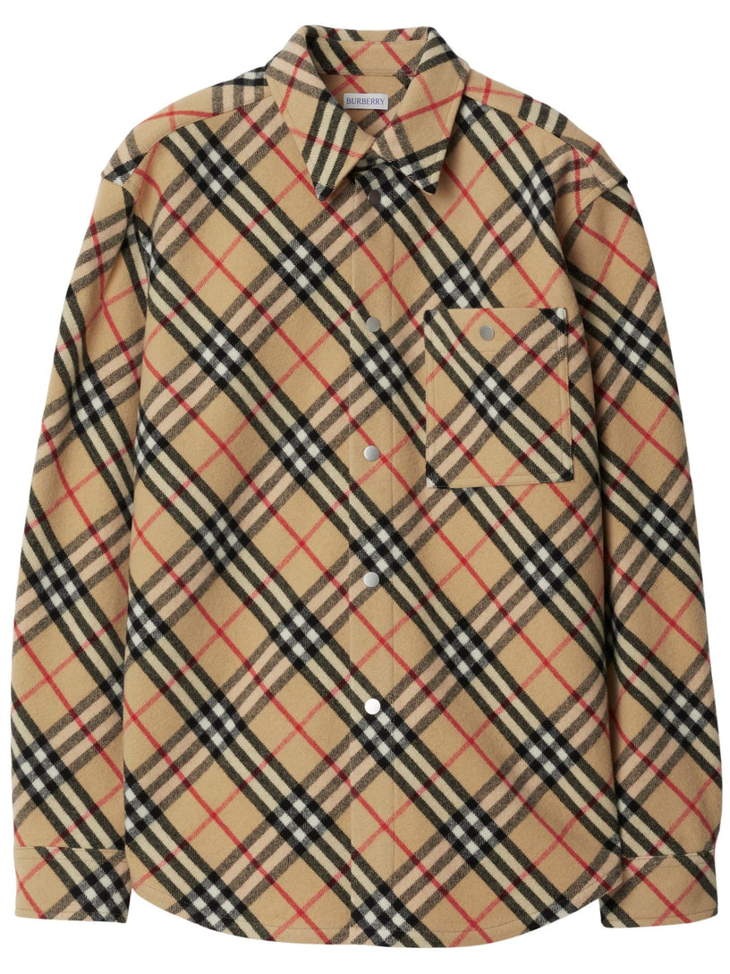 Burberry Check wool shirt