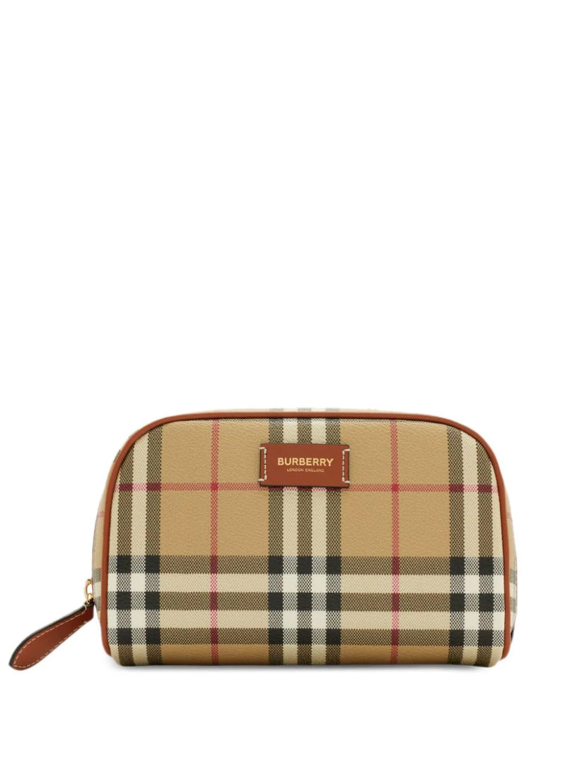 Burberry Small check travel pouch