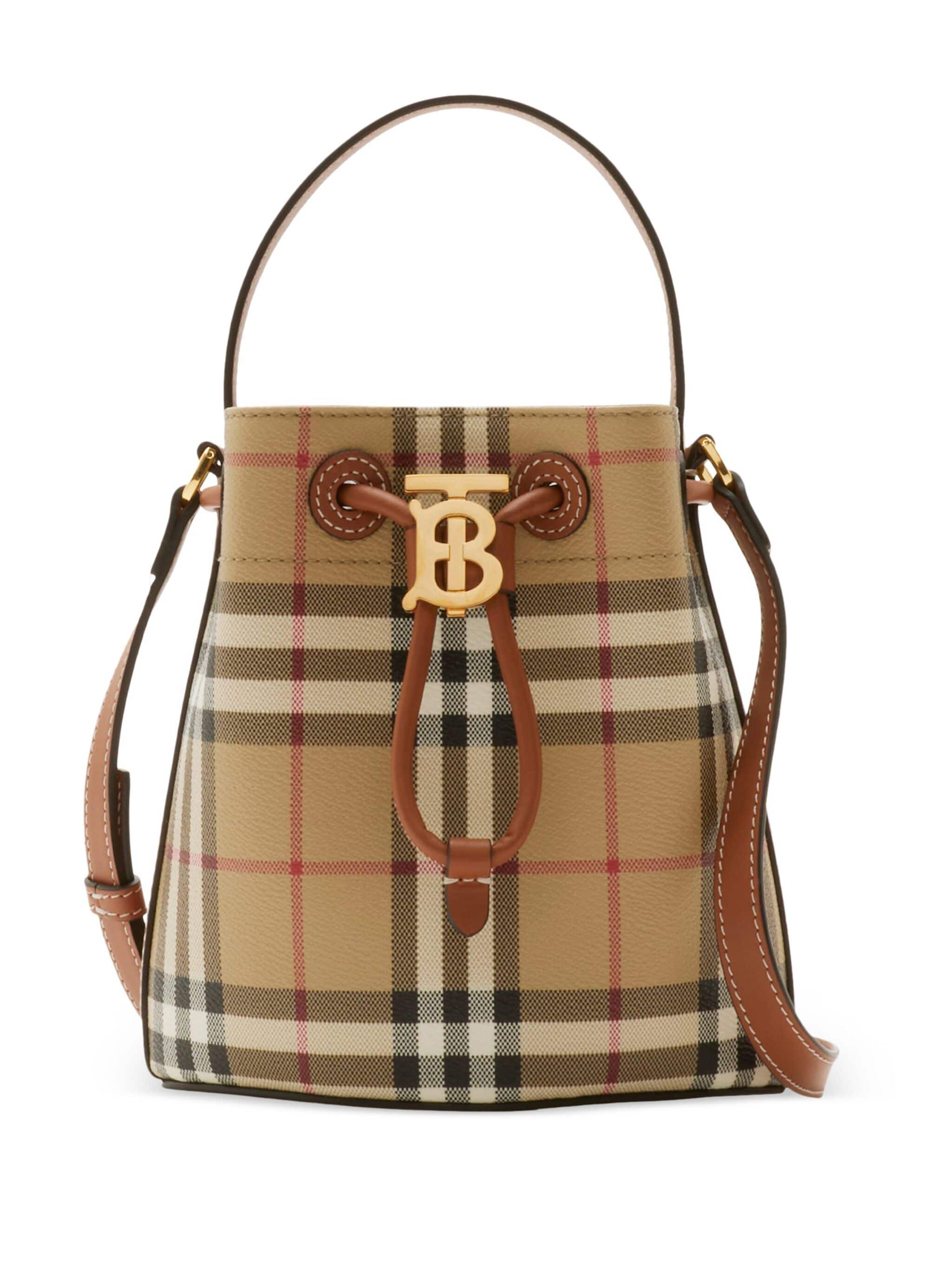 Borsa a secchiello TB mini Burberry Beige Grifo 210