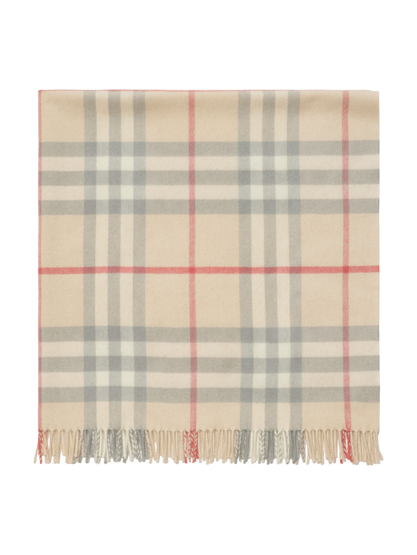 Burberry Kids Check wool baby blanket