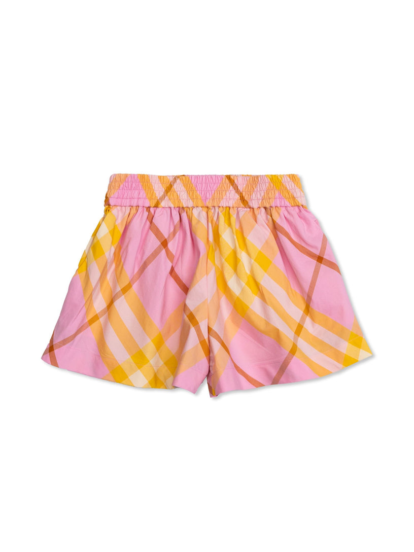 Burberry Kids Check cotton shorts