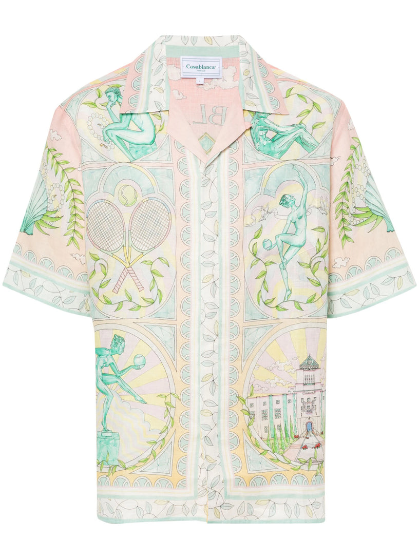 CASABLANCA Vase linen shirt