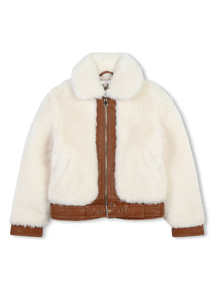 Chloé Kids Faux fur jacket